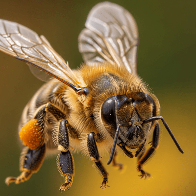 Macro photograph of a Honey Bee