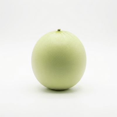 High quality studio photograph of a single Honeydew from the fruits taxonomy