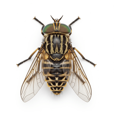 High quality studio photograph of a single Horsefly, belonging to the taxonomy insects