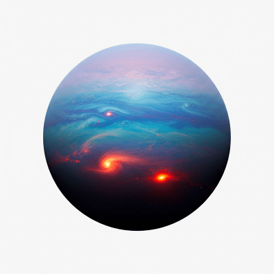 High quality studio photograph of a single Hot Neptune