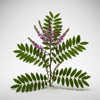 High resolution studio photograph of a single Indigo