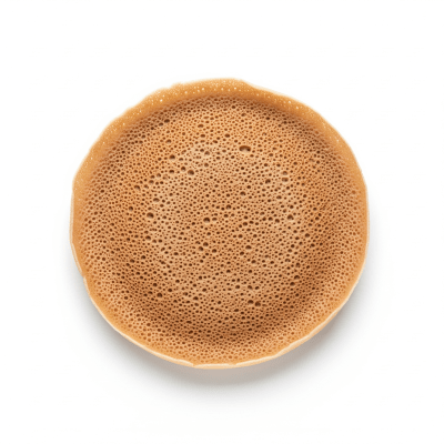 High quality photograph of a single Injera