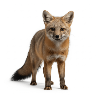 High quality, studio-style photograph of a Island Fox