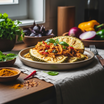 Image of the Jackfruit, part of the fruits taxonomy, prepared or used in a typical culinary context
