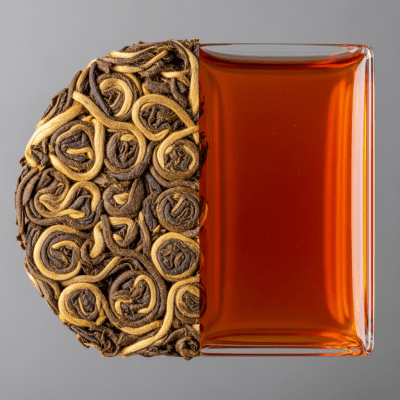 Cross-sectional close-up of a Jin Jun Mei