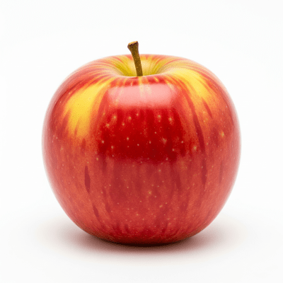 High quality studio photograph of a single Jonagold