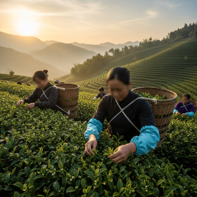 Environmental scene featuring Junshan Yinzhen, part of the taxonomy teas