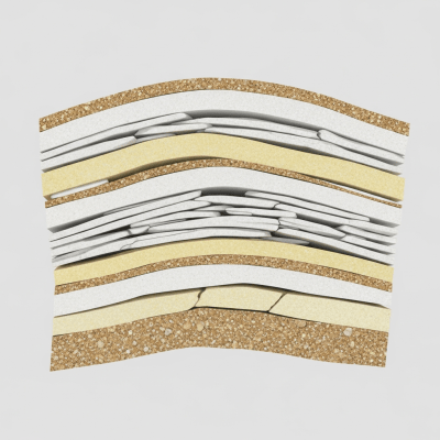 Cross-sectional illustration of Kaolinite, of the taxonomy minerals