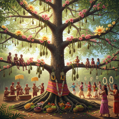 Image showing a Kapok as used or celebrated in human culture