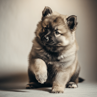 Image showing a Keeshond puppy