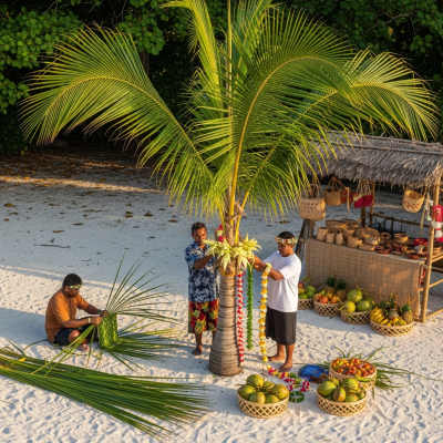 A photograph of the Kentia Palm (palms) in cultural context