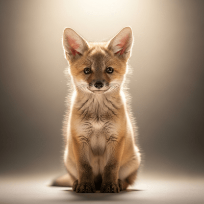 Photograph showing a juvenile (puppy) version of the Kit Fox