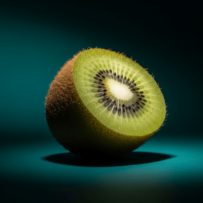 Editorial-style image of a single Kiwi from the fruits taxonomy.