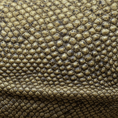 A close-up macro photograph of the skin or scales of a Komodo Dragon