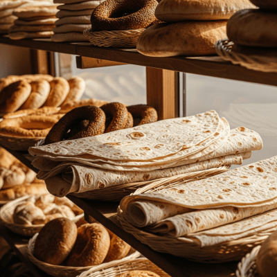Natural light image of Lavash, shown in its typical environment