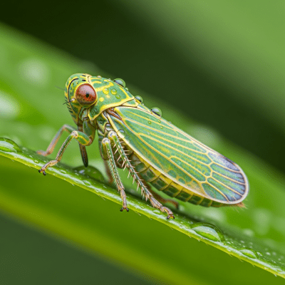Macro photograph of a Leafhopper