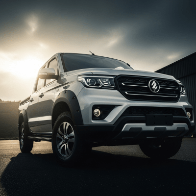 Editorial-style hero shot of a Light-Duty Truck, part of the trucks.