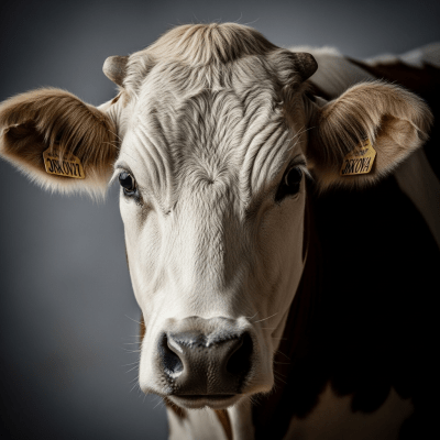 Close-up photograph of the head and face of a Yokozuna (placeholder for very-local unregistered landraces), focusing on distinctive features such as eyes, ears, and fur texture