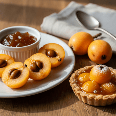 Image of the Loquat, part of the fruits taxonomy, prepared or used in a typical culinary context