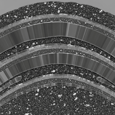 Cross-sectional illustration of Magnetite, of the taxonomy minerals