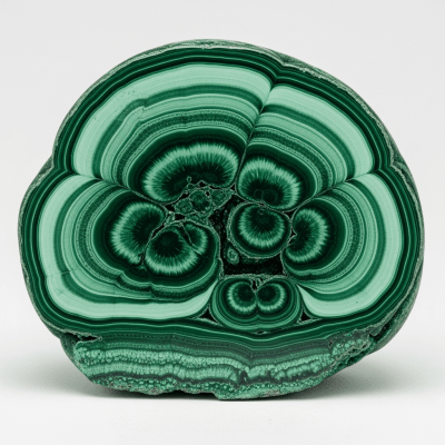 Cross-sectional illustration of Malachite, of the taxonomy minerals