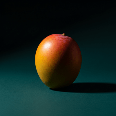 Editorial-style image of a single Mango from the fruits taxonomy.