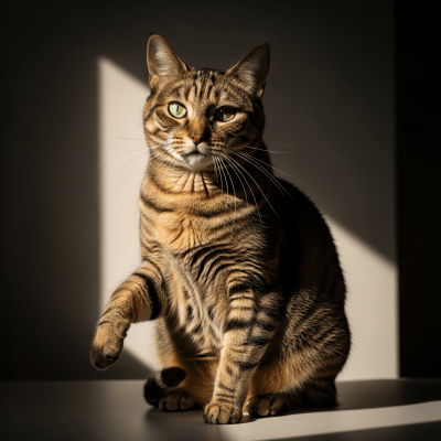 Editorial-style portrait of a Manx from the taxonomy cats.