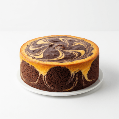 High quality studio photograph of a Marble Cake from the cake taxonomy