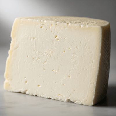 Close-up cross-sectional view of a Mascarpone, showing its internal texture and structure
