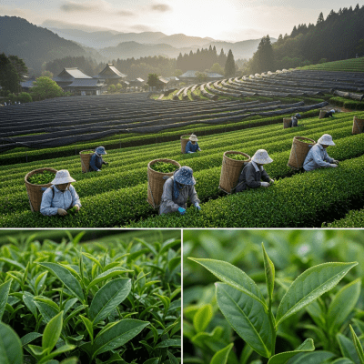 Environmental scene featuring Matcha, part of the taxonomy teas