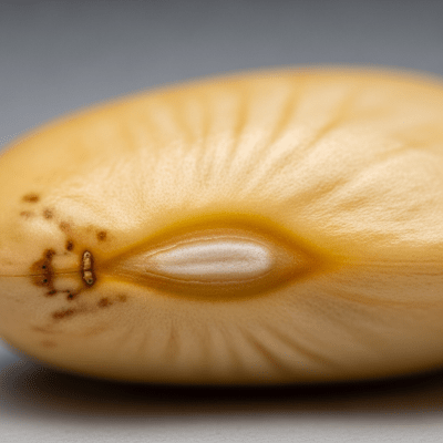 A close-up macro shot of Mayocoba Bean (beans) showing its texture, surface details, and natural colors
