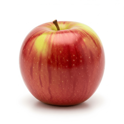 High quality studio photograph of a single McIntosh