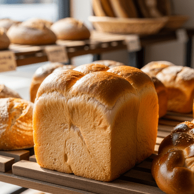 Natural light image of Milk Bread, shown in its typical environment
