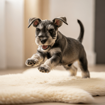 Image showing a Miniature Schnauzer puppy