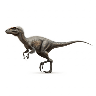 High quality studio photograph of a single Mononykus