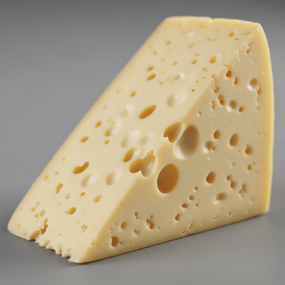 Close-up cross-sectional view of a Monterey Jack, showing its internal texture and structure