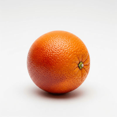 High quality studio photograph of a single Moro Blood Orange from the oranges taxonomy
