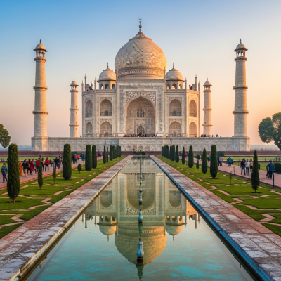 Photograph depicting Mughal, an example of architecture, in active use or cultural context—such as being inhabited, visited, or used for its intended purpose—while keeping focus on the structure itself