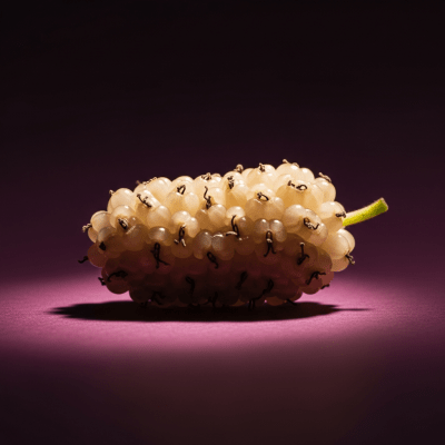 Editorial-style image of a single Mulberry from the fruits taxonomy.