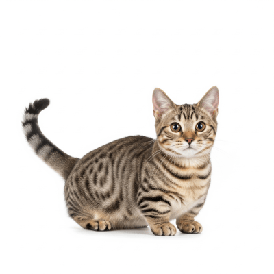 High resolution studio photograph of a Munchkin