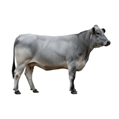 High quality studio photograph of a Murray Grey