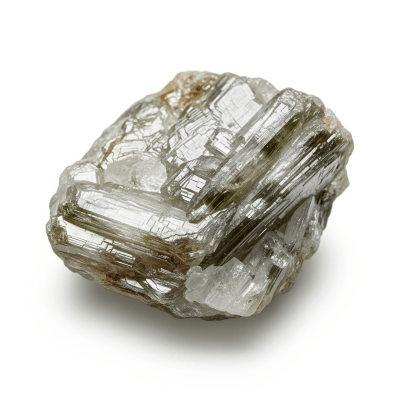 High resolution studio photograph of a single specimen of Muscovite