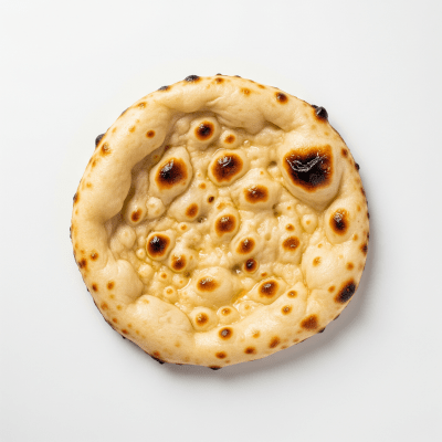 High quality photograph of a single Naan