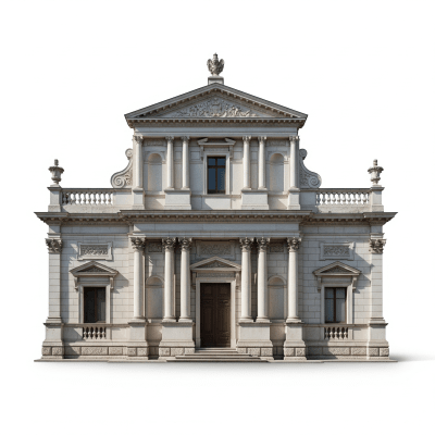 High quality, studio-style photograph of a single Neo-Renaissance from the architecture taxonomy