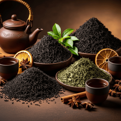 Aesthetic hero shot of Nepal Tea, of the taxonomy teas.