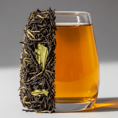 Cross-sectional close-up of a Nepal Tea