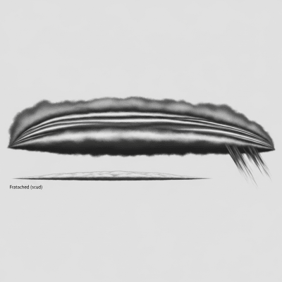 Cross-sectional diagram of a Nimbostratus