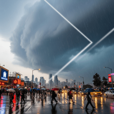 Depiction of a Nimbostratus as seen in cultural or practical use