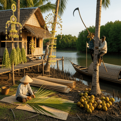 A photograph of the Nipa Palm (palms) in cultural context