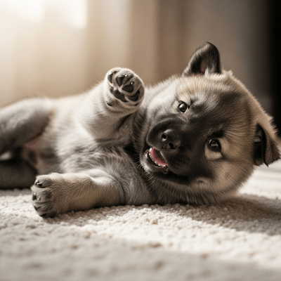 Image showing a Norwegian Elkhound puppy